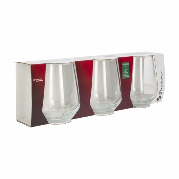 Set De Vasos Agua Allegra 3X425 Ml PASABACHE 1028247 - Imagen 3