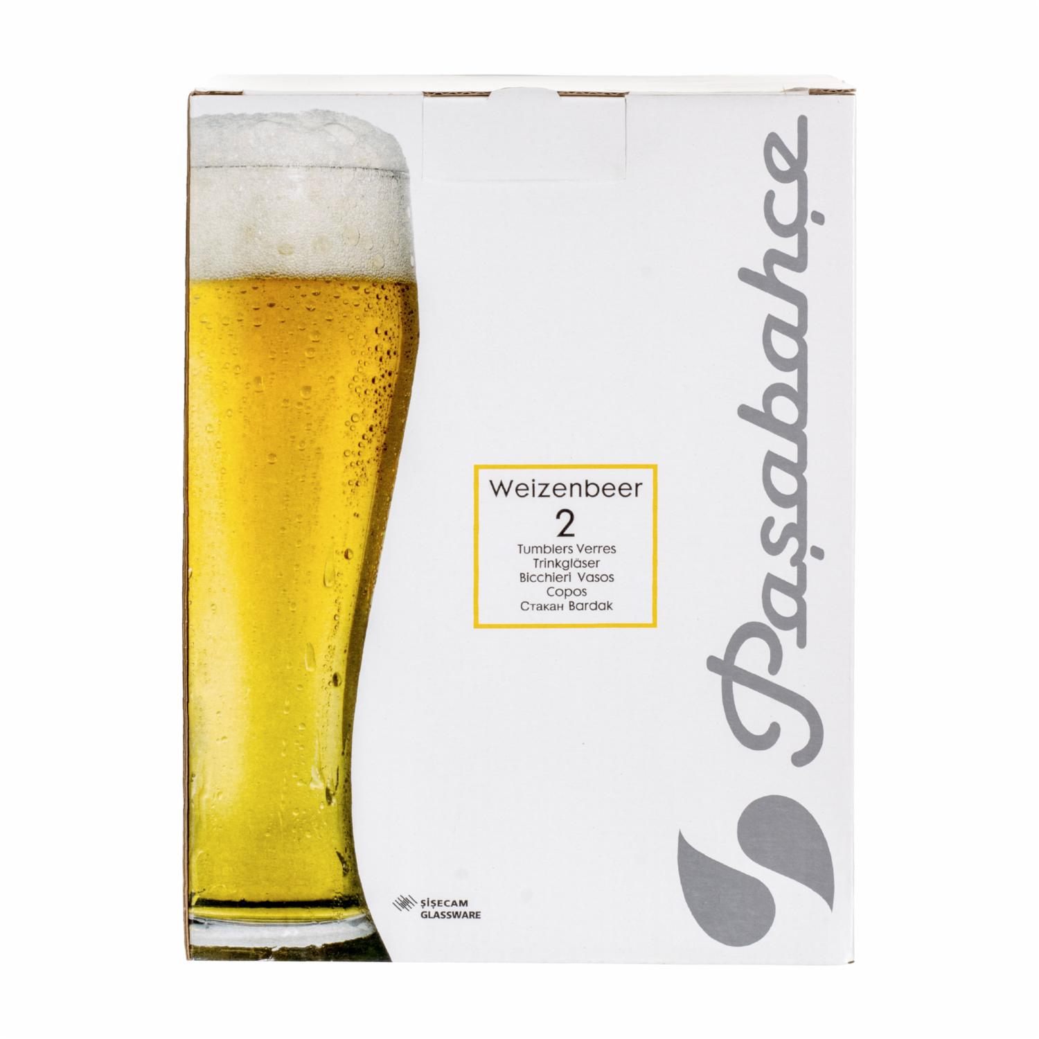 Set De Vasos Cerveza Weizenbeer 2X380 Ml PASABAHCE 1046272 - Imagen 3