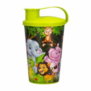 Vaso De Plástico Con Tapa Diseño De Animalitos HEREVIN Unidad