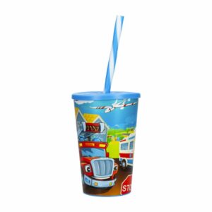 Vaso Con Sorbete Diseño Camión Para Niño HEREVIN 340 Cc