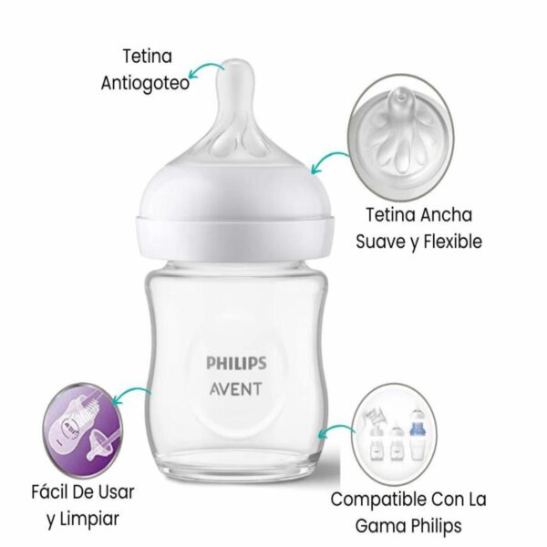 Biberones Natural Response Vidrio AVENT 125 Ml - Imagen 6