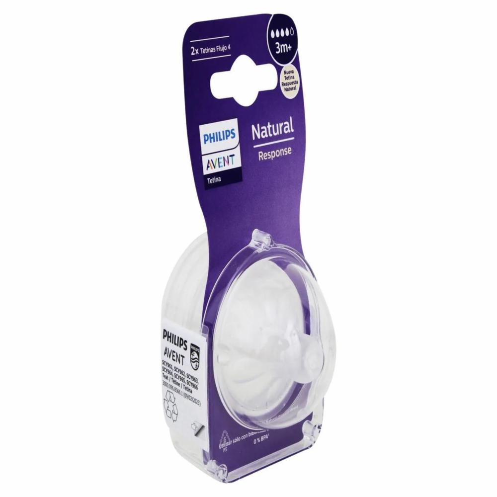 Tetina Natural Response T4 PHILIPS AVENT X 2 Uds - Imagen 4