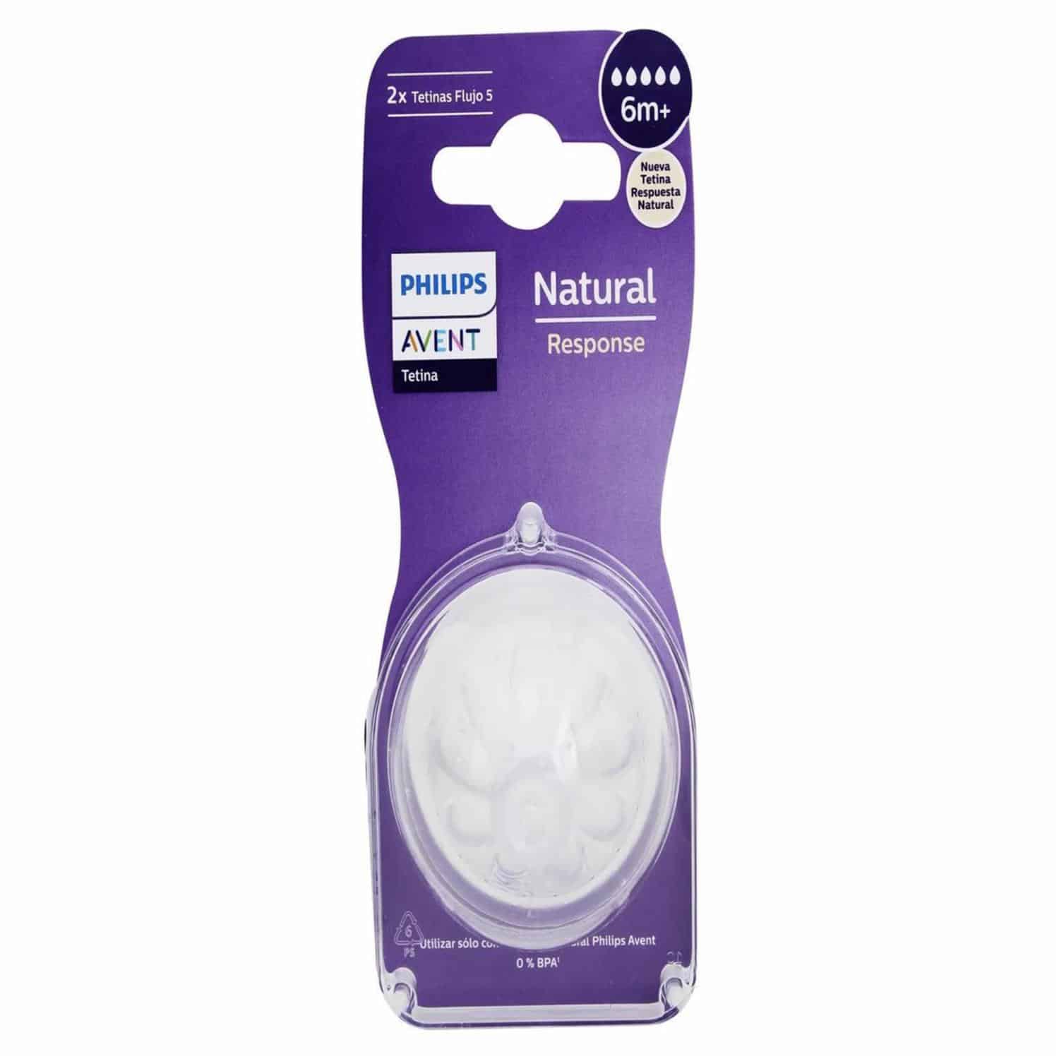Tetina Natural Response T5 PHILIPS AVENT X 2 Uds - Imagen 2