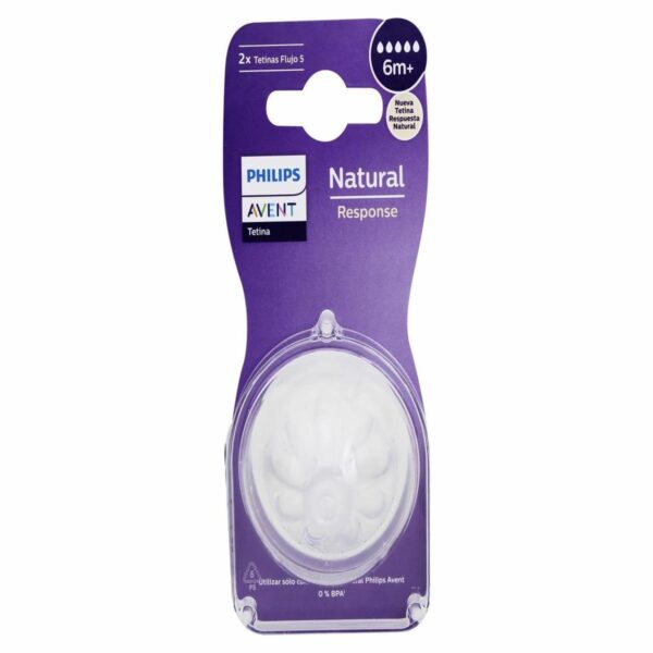 Tetina Natural Response T5 AVENT X 2 Uds - Imagen 2