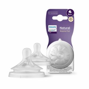 Tetina Natural Response T6 Líquidos Espesos 6M AVENT X 2 Uds