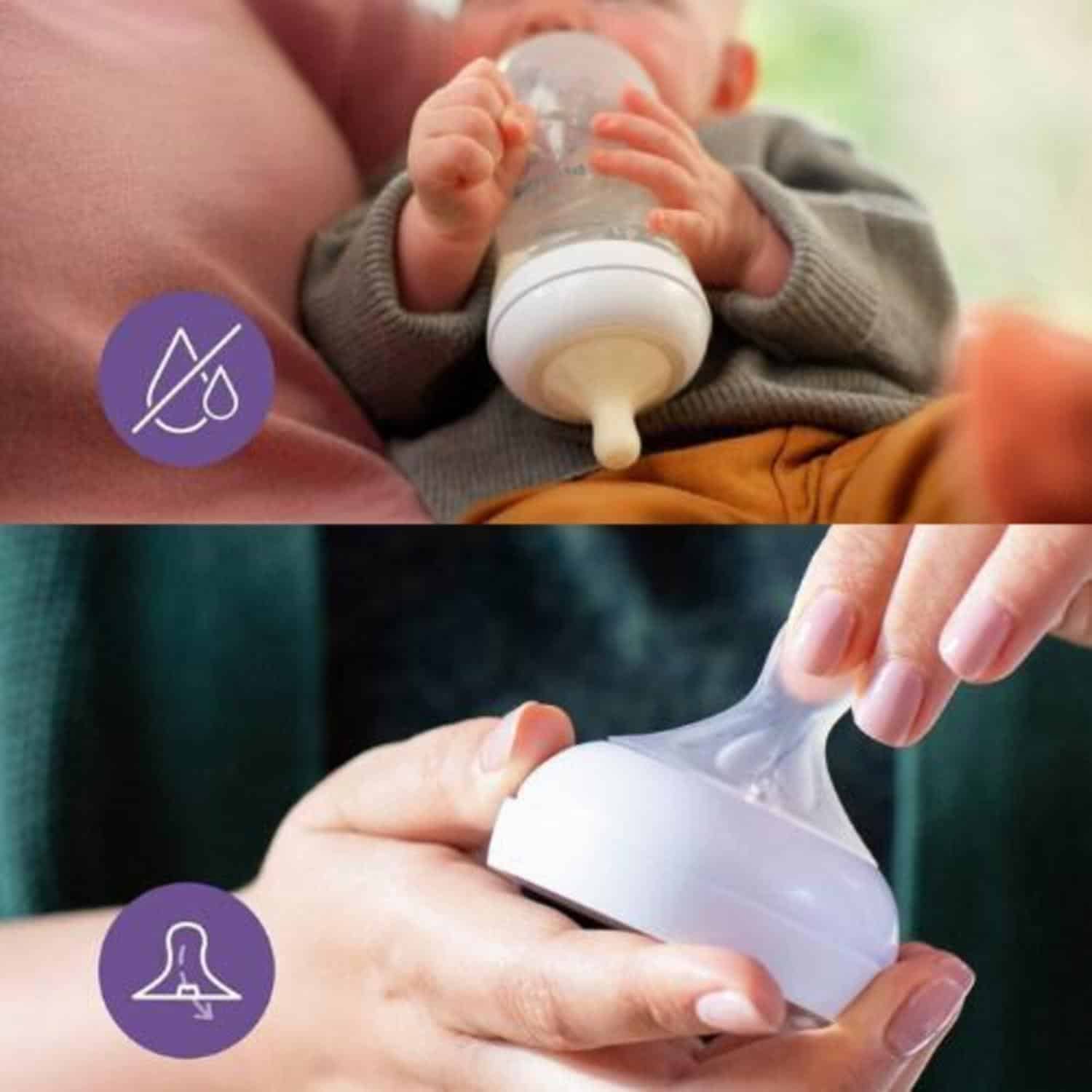 Set Natural Response Biberón Tetina Soother PHILIPS AVENT 2 Piezas - Imagen 2