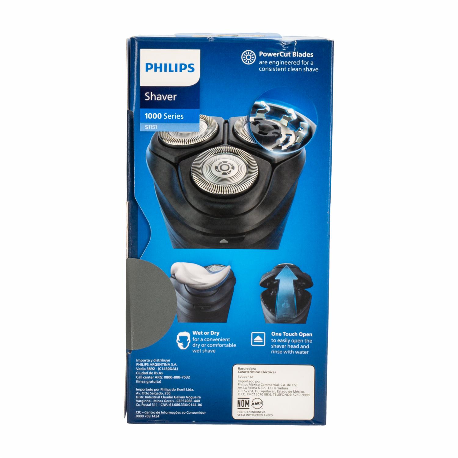 Afeitadora Inalámbrica Seco Y Húmedo PHILIPS Unidad