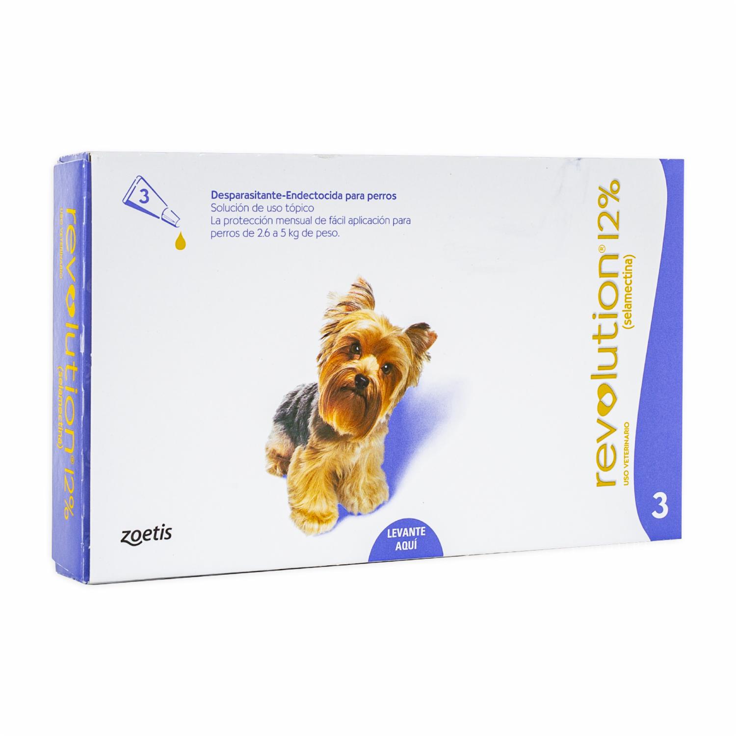 Desparasitante Para Perro Revolution 12% 2 6 5Kg Lila En Pipeta ZOETIS 0,25 Ml - Imagen 3