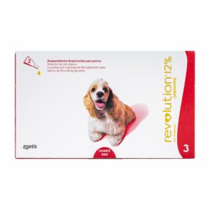 Desparasitante Para Perro Revolution 12% 10.1-20Kg Rojo En Pipeta ZOETIS 1 Ml
