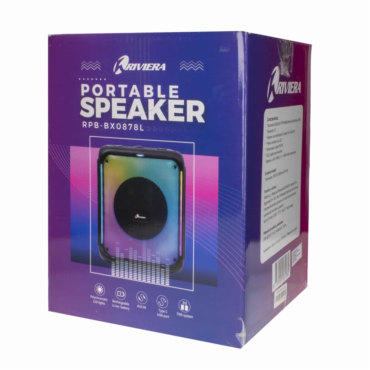 Parlante Pro Series RPB-BX0878L RIVIERA Negro - Imagen 4