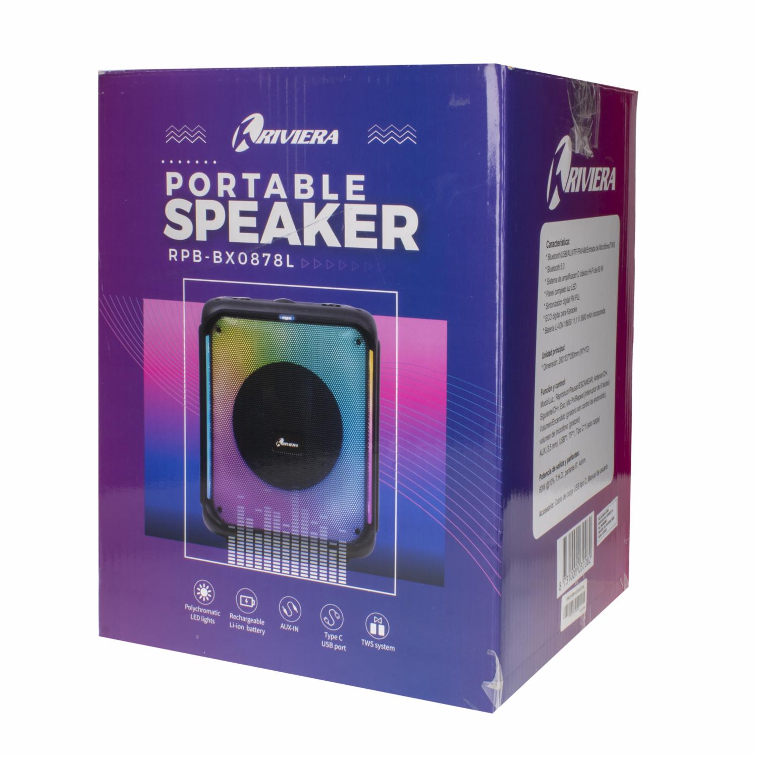 Parlante Pro Series RPB-BX0878L RIVIERA Negro