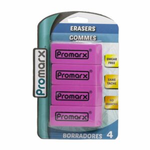 Pack Borradores Color Rosado PROMARX X 4 Uds
