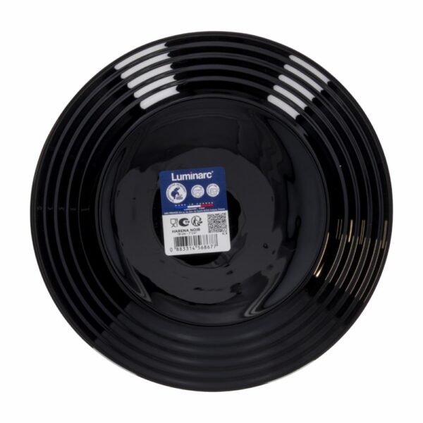 Plato Postre Harena Negro LUMINARC 19 Cm - Imagen 2