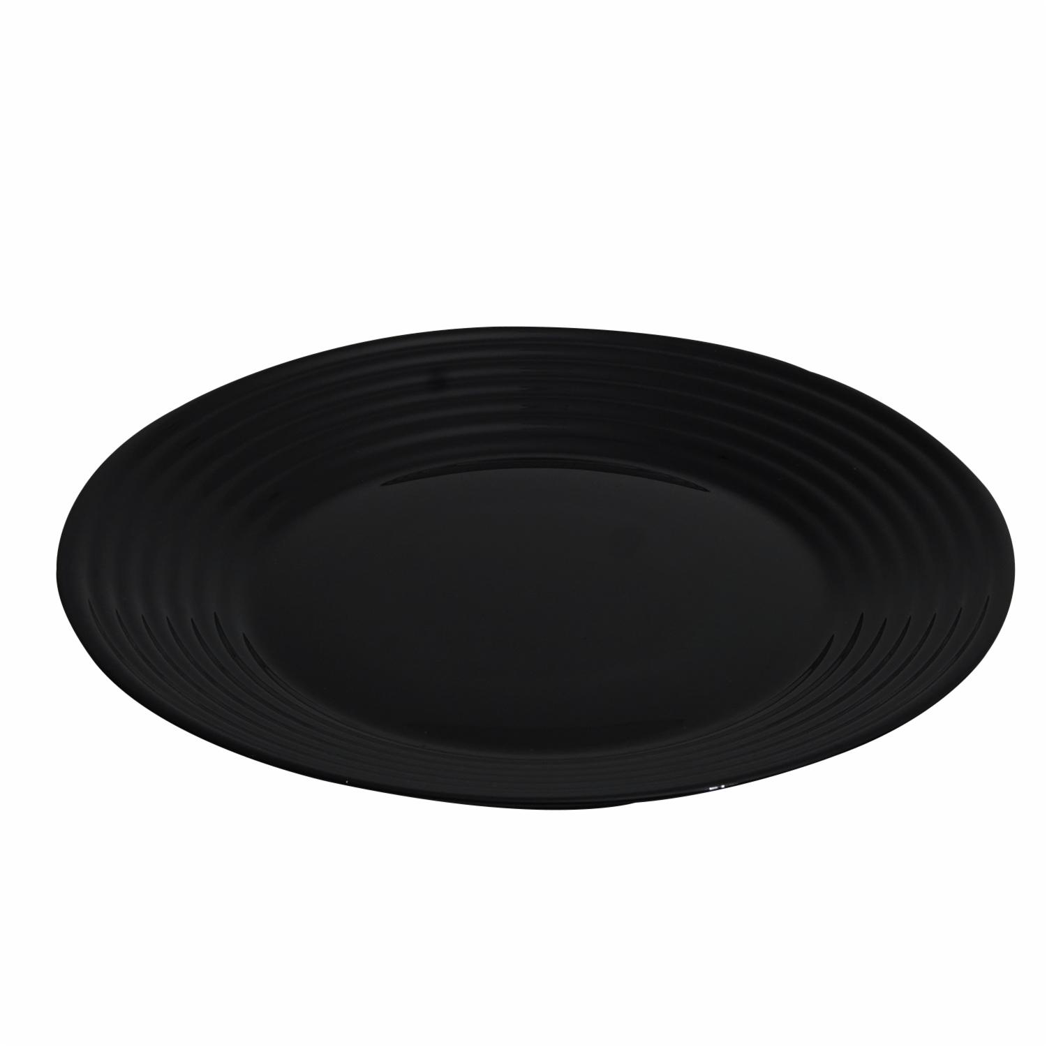 Vajilla 18 Piezas Redonda LUMINARC Harena Black