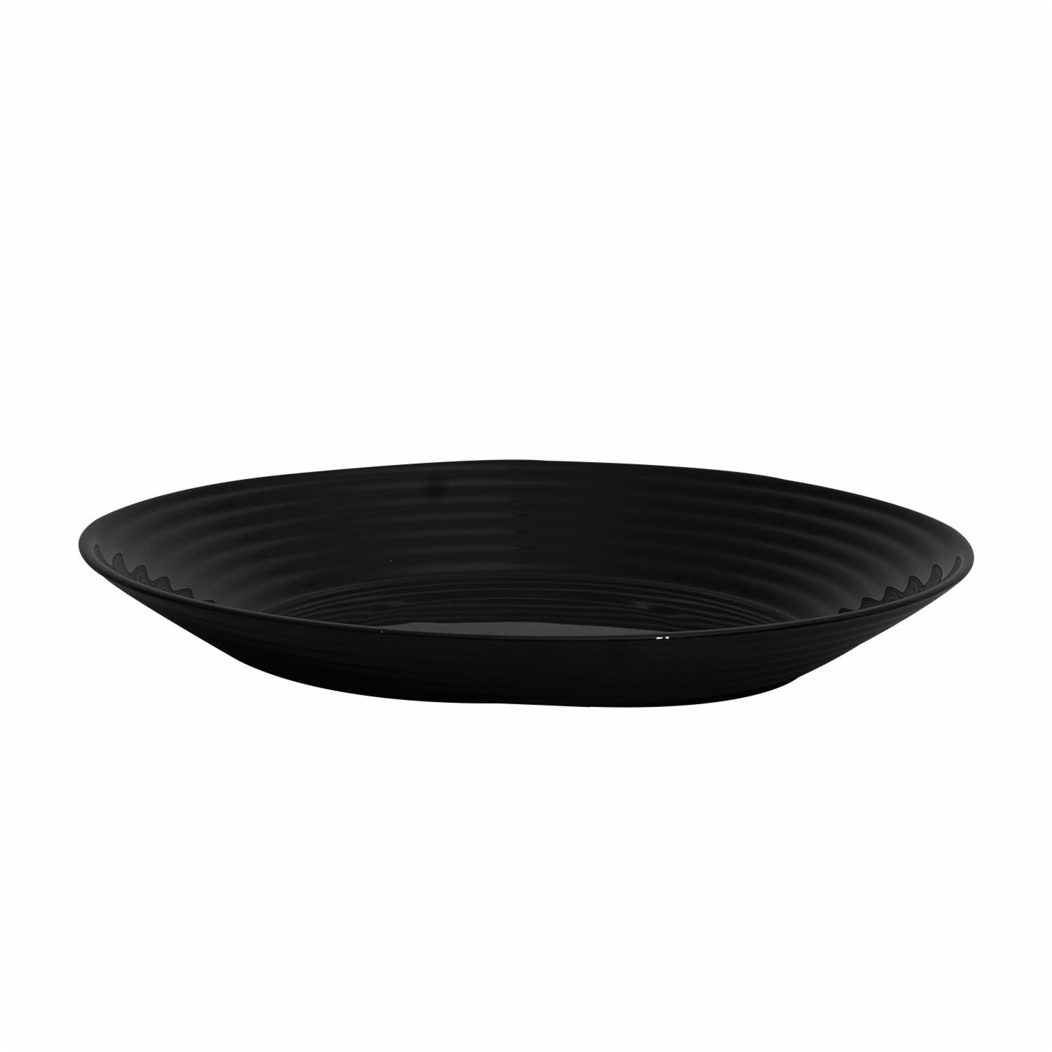Vajilla 18 Piezas Redonda LUMINARC Harena Black