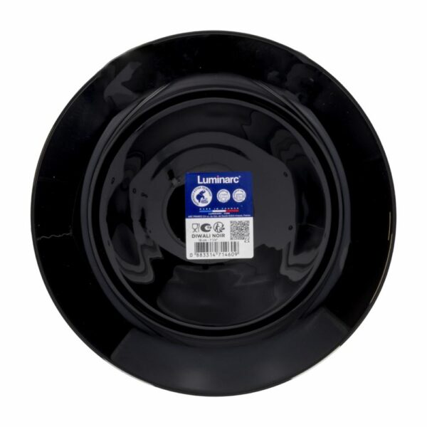 Plato Postre Diwali Negro LUMINARC 19 Cm - Imagen 2
