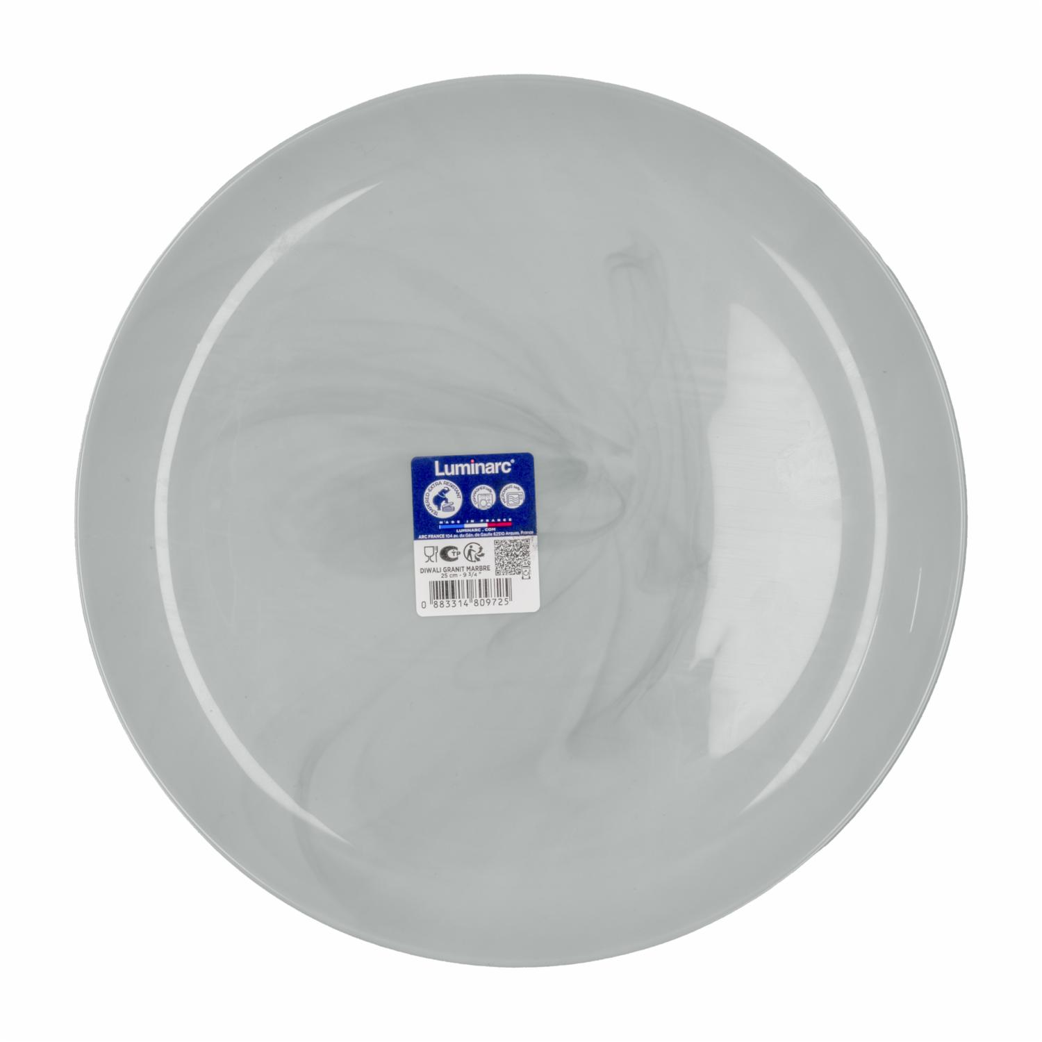 Plato Diwali Granit Marmol LUMINARC 25 Cm - Imagen 2