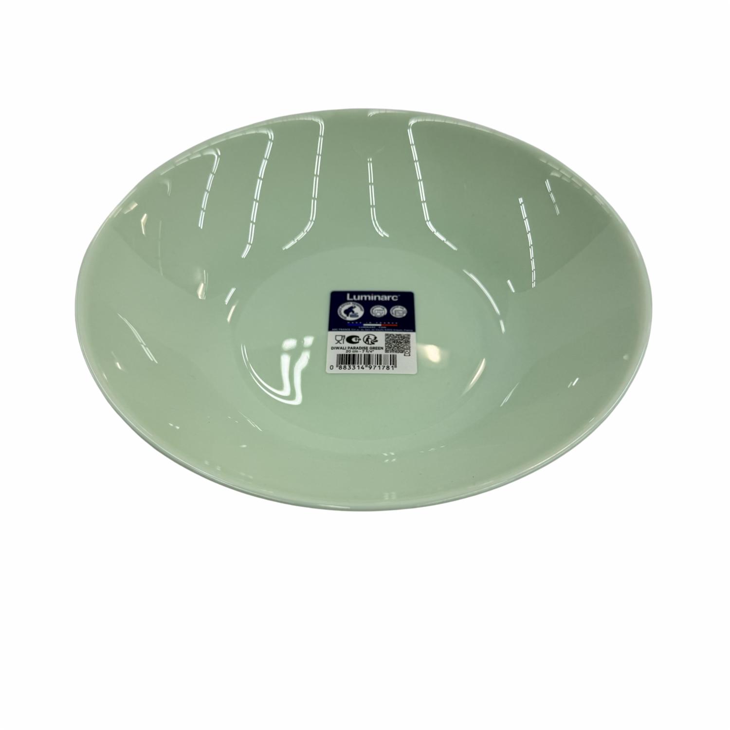 Plato Hondo Diwali Paradise Verde LUMINARC 20 Cm