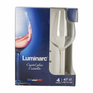 Set Copas De Vino Tinto Diseño Menades LUMINARC X4 Piezas