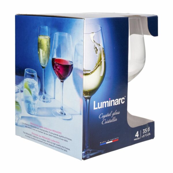 Set Copas De Vino Blanco Diseño Menades LUMINARC X4 Piezas - Imagen 3