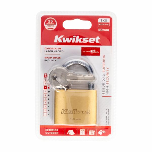 Candado Plano KWIKSET 50 Milimetros