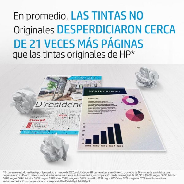 Tinta Para Impresora 122 Deskjet F2050 HP Color - Imagen 11