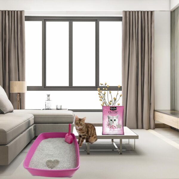 Arena Para Gatos Fragancia Cherry Blossom KIT KAT 7 Kg - Imagen 4