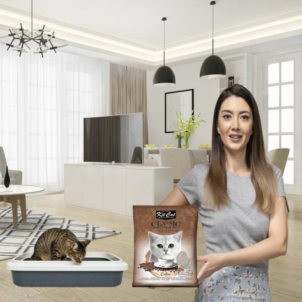 Arena Para Gatos Fragancia A Café KIT KAT 7 Kg - Imagen 4