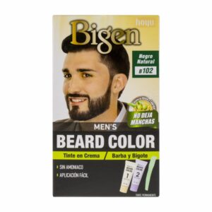 Tinte Para Barba Y Bigote Sin Amoníaco N° B.102 Negro Natural BIGEN MEN´S 1 Kit