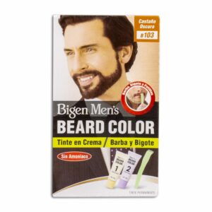 Tinte Para Barba Y Bigote Sin Amoníaco N° B.103 Castaño Oscuro BIGEN MEN´S 1 Kit
