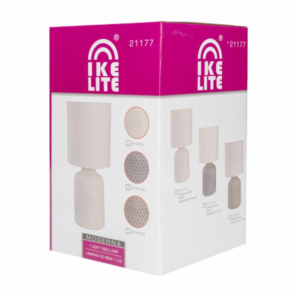 Lampara De Mesa Color Gris IKELITE 60 W - Imagen 4