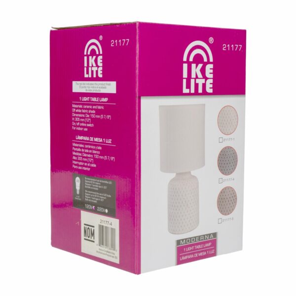 Lampara De Mesa Color Gris IKELITE 60 W - Imagen 5