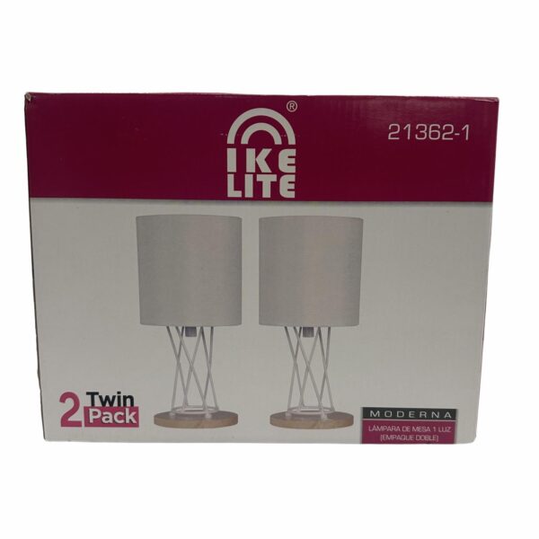 Lampara De Mesa Color Blanco Con Led IKELITE 40W