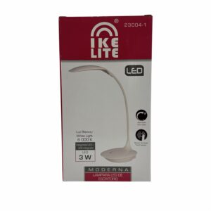 Lampara De Escritorio Color Blanco Con Led IKELITE 3W