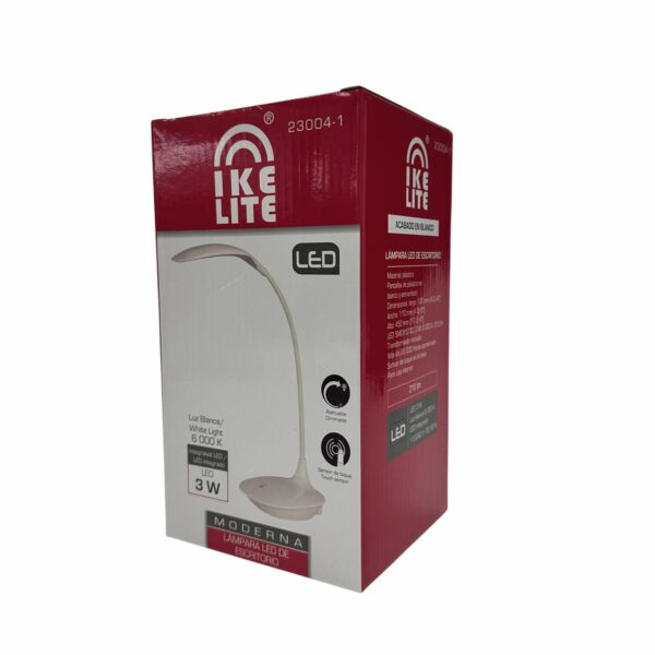 Lampara De Escritorio Color Blanco Con Led IKELITE 3W - Imagen 2