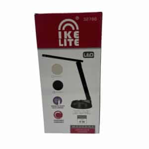 Lampara De Escritorio Color Negro Con Led IKELITE 4W