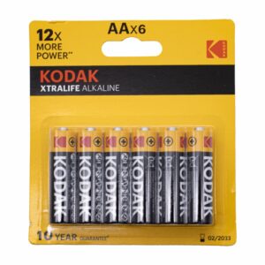 Pilas Alcalina AA KODAK X 6 Uds