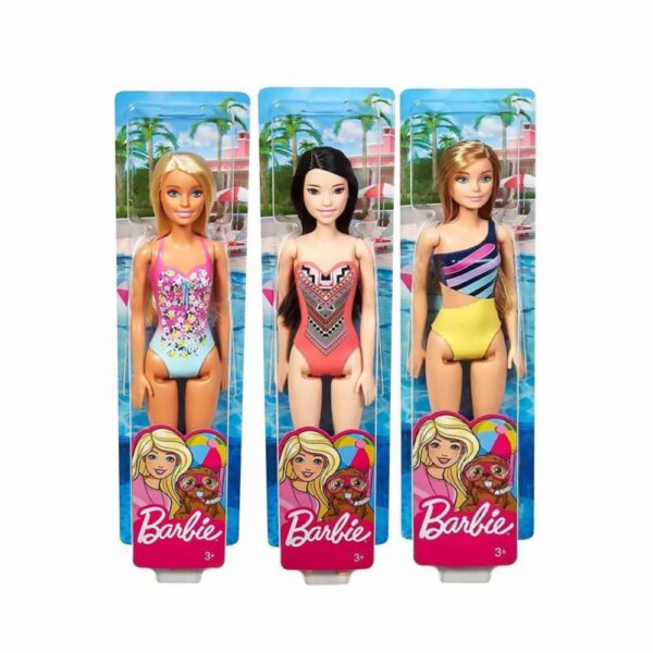 Muñeca Barbie En Traje De Baño MATTEL Modelos Surtidos - Imagen 2