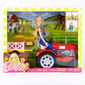 Muñeca Barbie MATTEL Con Tractor