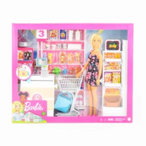 Set De Muñeca Barbie Supermercado MATTEL Incluye Accesorios