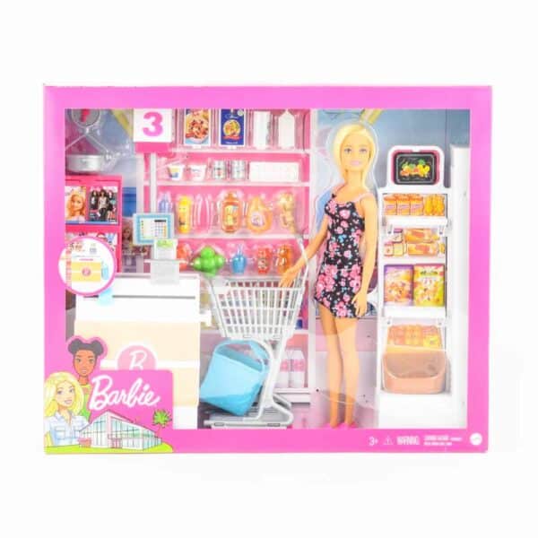 Set De Muñeca Barbie Supermercado MATTEL Incluye Accesorios