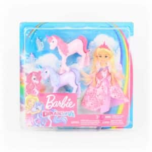 Set De Muñeca Barbie Chelsea Y Unicornios MATTEL 5 Piezas