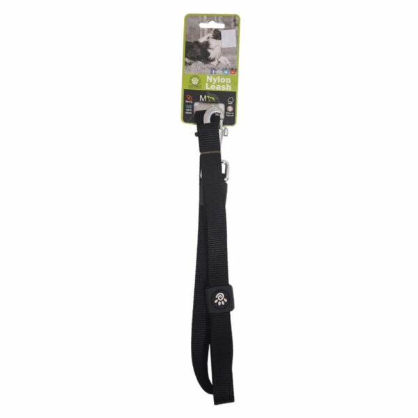 Correa Para Mascota Nylon Negro DOCO MEDIANO