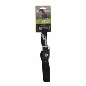 Correa Para Mascota Nylon Negro DOCO GRANDE
