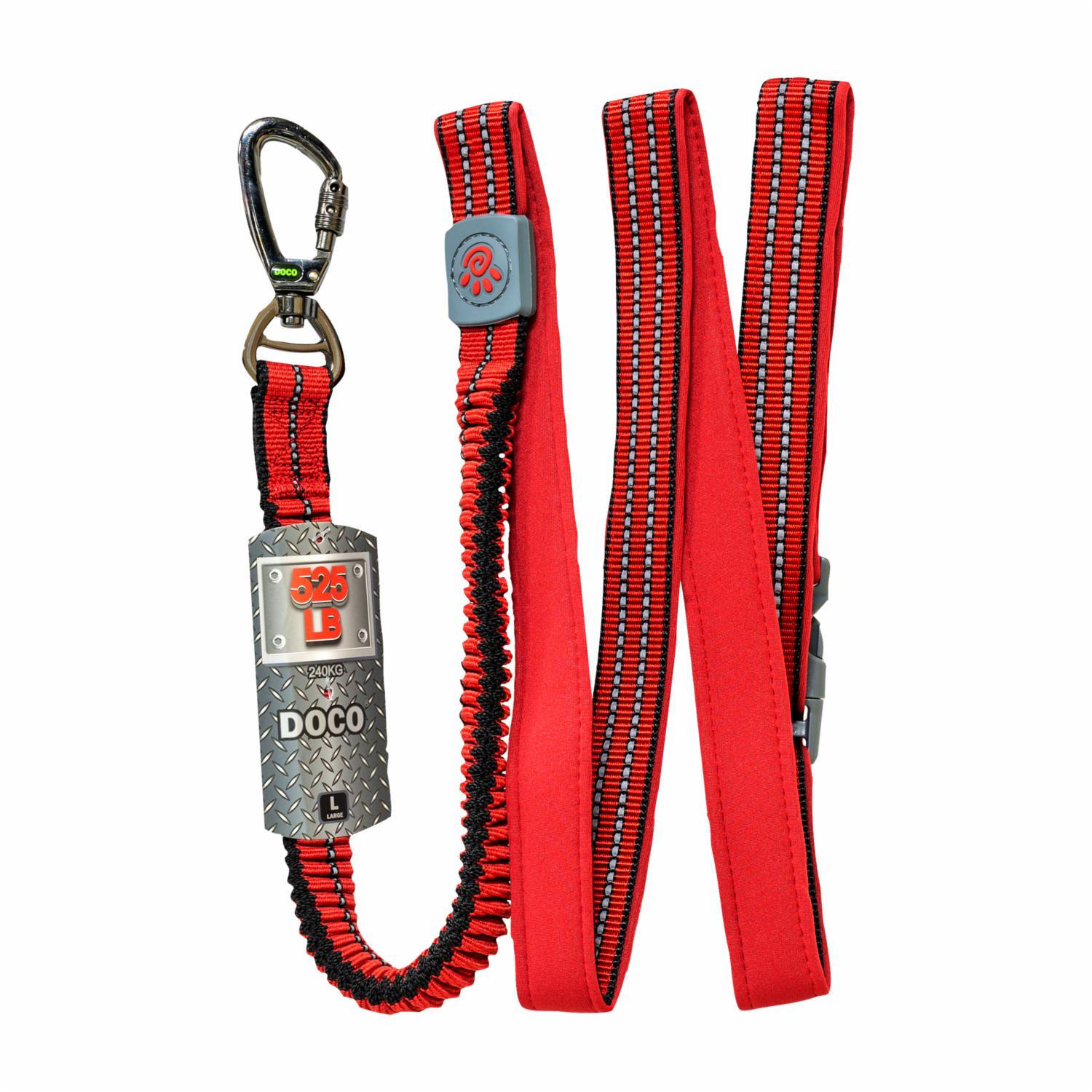 Correa Para Perros Elástica Roja DOCO Grande - Imagen 2