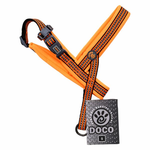 Arnés Para Mascota Neopreno Naranja DOCO Ergonómico