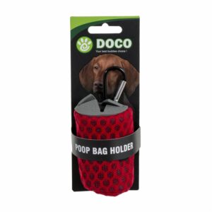 Dispensador De Bolsas Para Mascotas Color Rojo DOCO Unidad