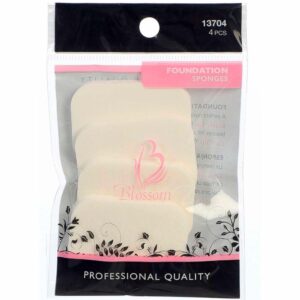 Esponja Cosmética Para Maquillaje Rectangular BLOSSOM 4 Uds