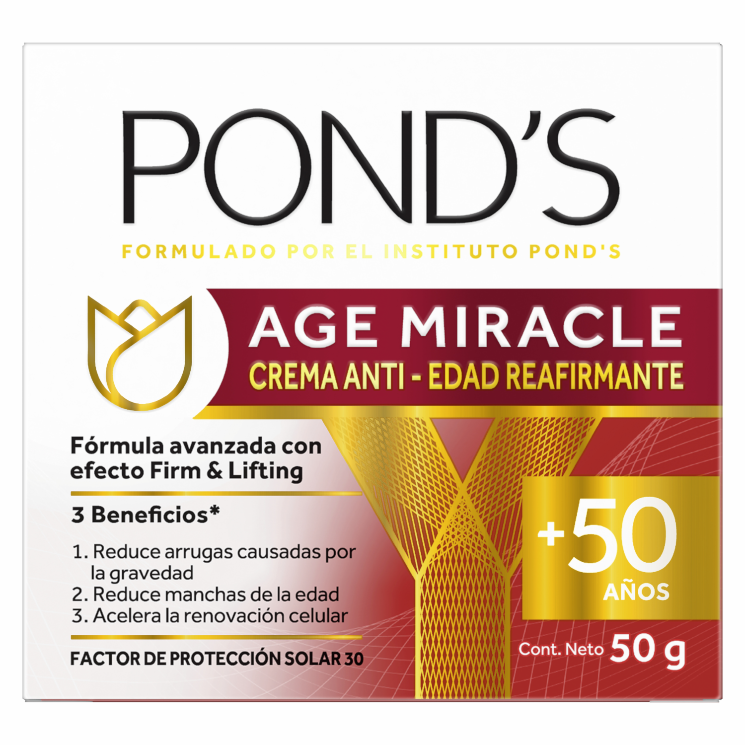 Crema Facial Age Miracle Firm&Lift POND'S 50 Ml - Imagen 5