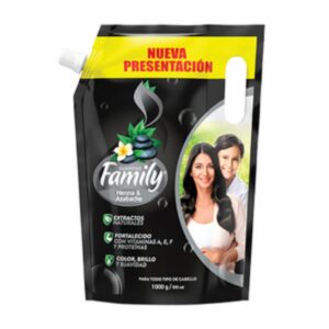 Shampoo Henna Y Azabache FAMILY 970 Ml